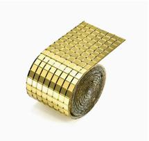 Self-Adhesive Mirror Stickers Gold 4100cm Roll for Home Decor one size auksas