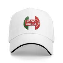 New Mille Miglia  1000   Italy  Sandwich Cap Adult ,Hip-Hop,Baseball Caps  Hat Adjustable Polyester Sun Hats Spring One Size brown