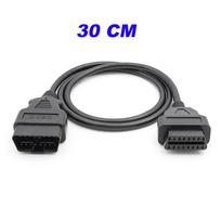 30CM 100CM Universal OBD2 16Pin Male to Female Extension Cable For All OBDII Code Scanners For ELM327 Diagnostic Tools OBDII 16 PIN 30cm gray