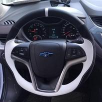 Chevrolet Malibu Volt Camaro 2011-2015 Aveo 2016-2018 Rankomis Siūta Natūrali Oda Suede Neslystanti Automobilio Vairo Dangtelis jr2 gray