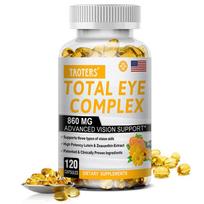 Total Eye Complex Capsules 860mg, Lutein & Zeaxanthin Bilberry Extract, 120CT, Vegan Non‑GMO Gluten‑Free 120 Capsules