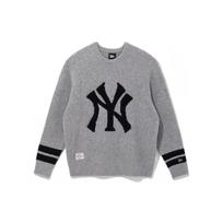 New Era X MLB New York Yankees Spalvų Blokų Laisvas Megztinis Pilkas Unisex 13781164 L gray
