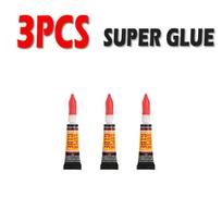 3-12 vnt Skysti Super klijai Mediena Guma Metalas Stiklas Cianoakrilato Klijai Kanceliarinių prekių parduotuvė Nagų gelis 502 Momentinis Stiprus Sukibimas Oda 3Pcs