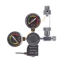 Professional Double Gauge CO2 Dispenser With Response Valves For Healthy Aquarium Plant 55KF China Mainland gray