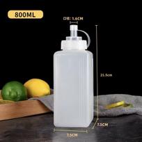 Plastic Squeeze Sauce Bottle Food Grade Jam Bottle Large Diameter Squeeze Bottle Ice Powder Stall Bottle Sauce Bottle Milk Tea Shop Commercial white