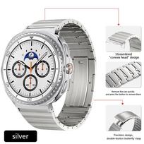 Titano apyrankė Samsung Galaxy Watch 8 Classic 46mm Metalinė apyrankė Galaxy Watch 8 44mm 40mm/Ultra 47mm 2025 Priedai Galaxy Watch Ultra sidabras