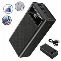 Išorinė baterija 50000 mAh su 4 USB, USB-C ir žibintuvėliu