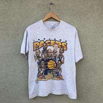 Vintažiniai 90-ųjų Indiana Pacers „Didelė galva“ NBA krepšinio komandos unisex marškinėliai S-5XL XXXXL gray