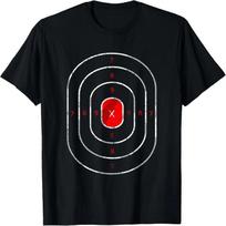 Šaulių takelio taikinys _ Juokingas šaulio ginklų mėgėjo dovana T-shirt S juoda