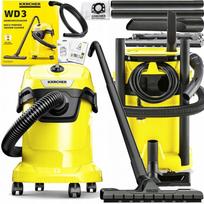 Pramoninis dulkių siurblys KARCHER WD3, sausam ir šlapiam siurbimui, 17 l