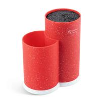 Peilių stovas Edenberg, plastikinis, raudonas