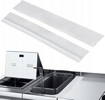 Baltos tarpinės juostos virtuvės stalviršio tarpams, 53 cm, 2 vnt.