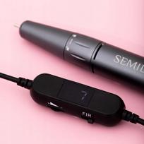 Elektrinė nagų freza Semilac Mini Pen, juoda