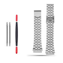 For Casio watch AE-1200/1300 F-91W SGW400 F84 A158W/168 W-216H AE1200 Metal stainless steel watch band 18mm men's strap Bracelet 18mm width white
