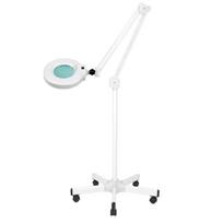 Hidraulinis kosmetologinis gultas A-210 su LED lempa-lupa S5, baltas