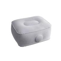 Press-to-Inflate Inflatable Booster Seat Foldable Waterproof Portable Foot Rest Comfortable Fabric Heighted Footrest Pillow pilka