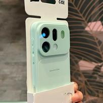 For OPPO Find X9 Pro Case Soft TPU New Back Glass Texture Full Camera Protection Phone Cover For OPPO Find X9Pro 5G Shell Bumper OPPO Find X9 šviesiai žalios spalvos
