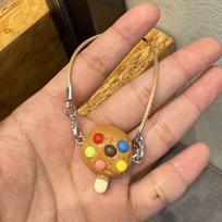 Cute Cartoon Jelly Bean & M&M Removable Shoe Buckles – Decorative & Hot-Selling Accessories brown