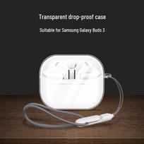 Samsung Galaxy Buds 3 & Buds 3 Pro Bluetooth Earbuds Transparent Protective Case Galaxy Buds3 FE Case white