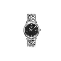 Longines Flagship Automatic Mechanical Movement 30M Water Resistant Watch 38.5Mm Black Dial Stainless Steel Case Men watches L4.974.4.52.6 Silver Black black
