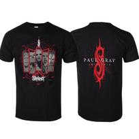 Slipknot Paul Gray Pattern Printed T-Shirt Unisex 100% Cotton Tee, Nu Metal Band Street Casual Retro Style Top S gray