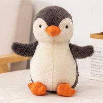 Mieli mažo pingvino pliušiniai žaislai, minkšti pliušiniai žaislai, iškamša, Antarkties pingvinas, kawaii pliušas, kambario dekoracija, dovanos vaikams gimtadienio proga black
