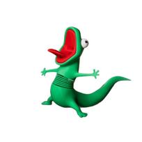 Kenkėjas Memes yra smagus driežo papuošalas žaislas su keičiama spyruokle, kuri gali sumažinti stresą green