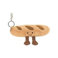 JELLYCAT Linksmas Maisto Maišelis Bagetė Mielas Mielas Lėlės Pliušinis Pakabukas 4 cm Aukščio Box Not Included beige