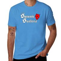New New 03 logo satanic surfers genre punk rock TShirt plus size tops oversized t shirt Aesthetic clothing mens tall t shirts S