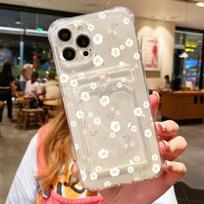 Case For VIVO V40 Lite V30 PRO V50 Y04 Y03 Y28S Y29S Y02S Y15S Y01 Y18 Y17S Y19S Y20 Y12A Y21S Y35 Y100 Y36 Flower Card Holder V40 Lite 5G white