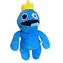 Rainbow Friends Plush Toy Roblox Friend Stuffed Animal Drooling Monster Doll Soft Cute Gift for Kids Feet Blue Dragon
