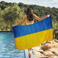 Nacionalinė Ukrainos vėliava Rankšluostis Greitai džiūstantys Paplūdimio rankšluosčiai Tinka baseinams, stovyklavimui, jogai ir sporto salėms 70cm×140cm