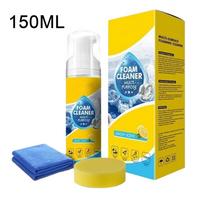 Foam Cleaner 150ml 4-in-1 Multipurpose Cleaning Degreaser Car Interior Shower Foam Cleaner for Home Kitchen Bathroom Leather yellow