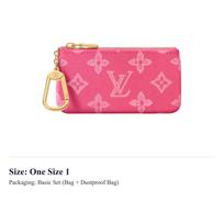 LOUIS VUITTON Key Pouch Coated Canvas Key Pouch Small Women's Pink M28325 One Size 1