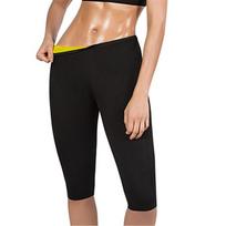Moterų neopreno fitneso kūno formuotojas liekninantys prakaituojantys šortai iki kelių S juoda