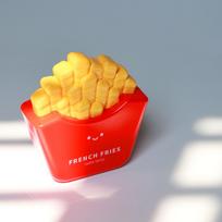 French Fries Night Light Creative Cute Cartoon Atmosphere Lamp Table Lamp With Concealed Pencil Sharpener Kids Glowing Toy Gift