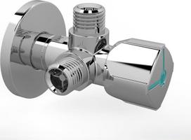 Arco Kampinis ventilis CQ4102, 1/2"x3/8"x3/8" išor. sriegiai