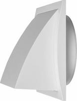 Europlast Išorinės ventiliacijos grotelės EUROPLAST ND10FV, baltos
