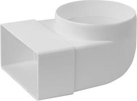 Europlast Ventiliacijos alkūnė EUROPLAST KLD 110 x 55mm D100 90°