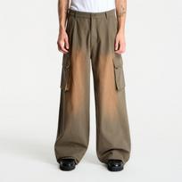 Daily Paper Washed Two Pocket Cargo Pants Army Green - Dydis S (2610142 Kelnės)