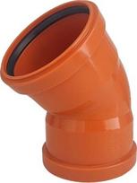 Magnaplast Lauko kanalizacijos dvimovė alkūnė Magnaplast, Ø 110 mm, 45°