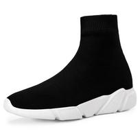 New Socks Running Shoes Women'S Sneakers Sports Shoes For Women Man Breathable Casual Elasticity Platform Vulcanize Ankle Boots 35 black