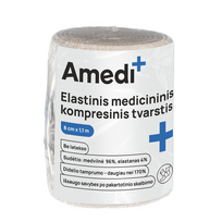 AMEDIPLUS, elastinis tvarstis, 8cmx1,1m