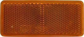 Nenurodyta_V Geltonas klijuojamas atšvaitas, stačiakampis,  40x90 mm