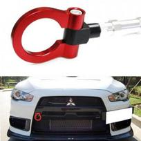 Track Racing Style Aluminum Tow Hook Ring For Mitsubishi Lancer Evolution X 10 red
