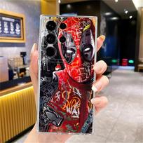 Soft Cover Case for Samsung Galaxy S23 S10 Plus Note 10 20 Ultra S21 S25 Ultra S24 FE S22 S20 Marvel Deadpool Art Galaxy S24 FE gray