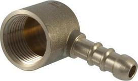 Tdm_Brass Dujinių žarnų alkūnė, 1/2 IN x 10 mm, vidin. srieg.