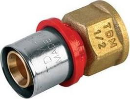 Tdm_Brass Presuojamas adapteris 1635, 26 mm x 3/4", vidin. sriegis