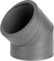 Ubbink Izoliuoto ortakio alkūnė EPE, D125 mm, 45°