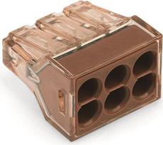 Wago Laidų jungė Wago 773-606/5, 6 x 1,5-4 mm², 400 V, 5 vnt.